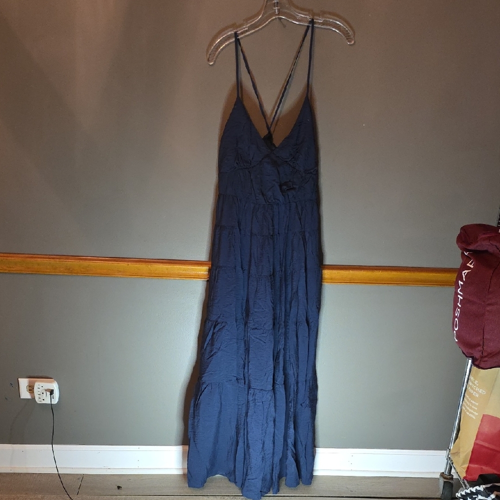 Abercrombie & Fitch Deep Blue Maxi Dress